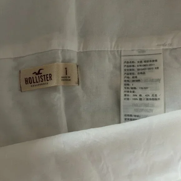 Hollister Crochet Overlay Rose Gold Studded Waistband Zip Side Mini Skirt… - Picture 6 of 6